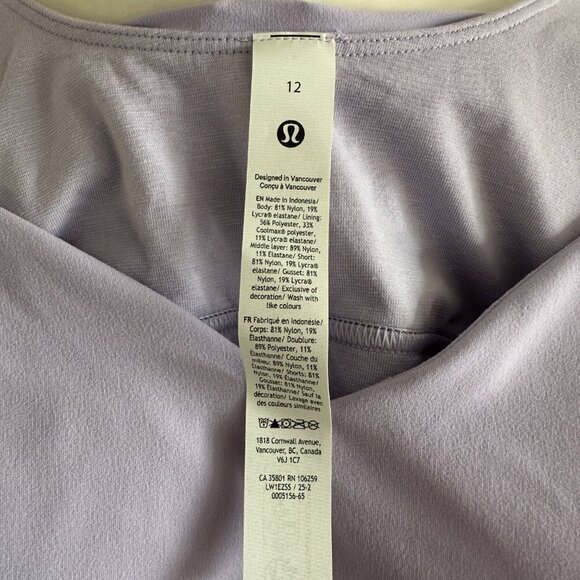 🌸 **NWT Lululemon Align™ Dress - Size 12 - Purple/Lavender** 🌸 - Picture 10 of 10